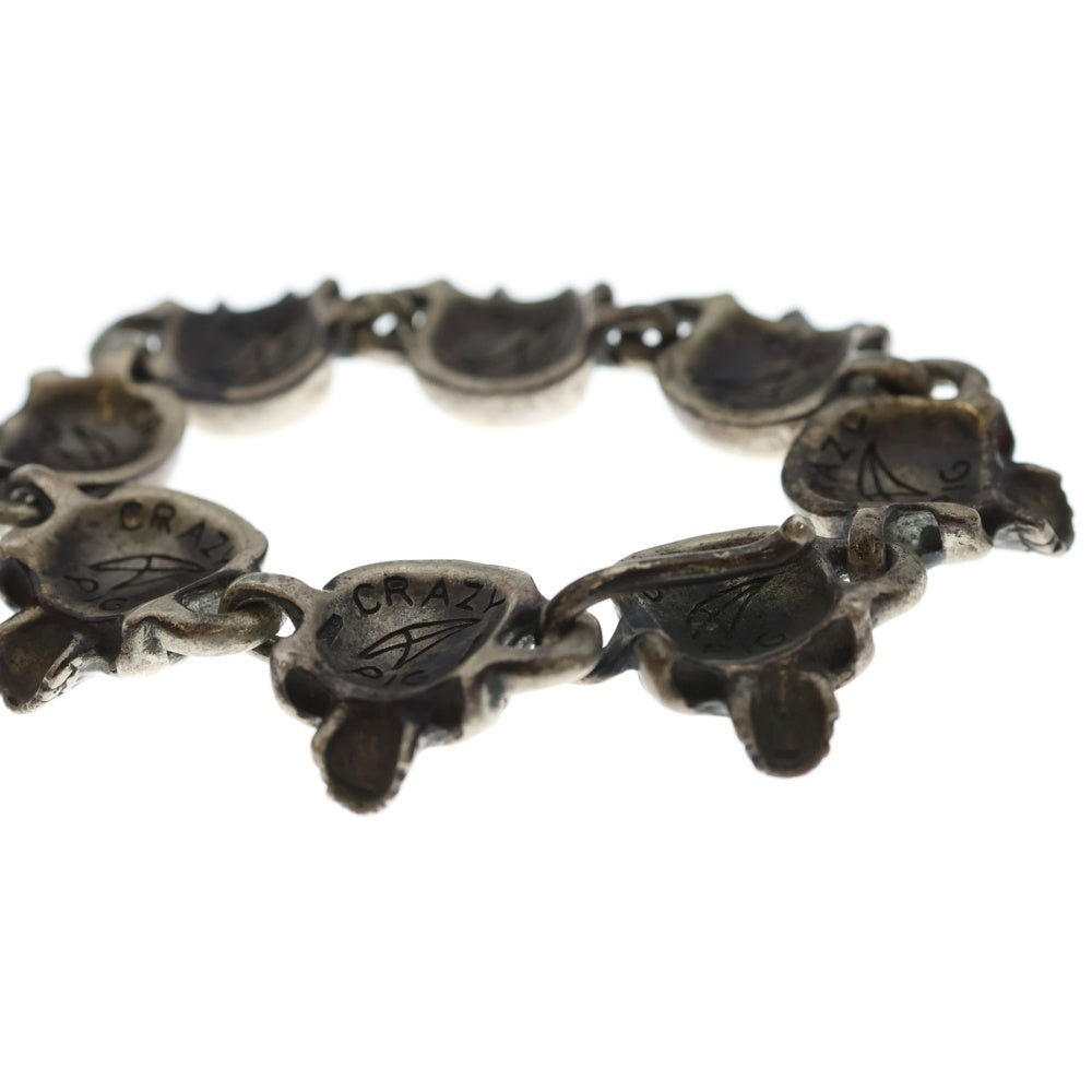 CRAZY PIG(クレイジーピッグ) Evil Skull Link Bracelet イーヴルスカルリンク ブレスレット シルバー