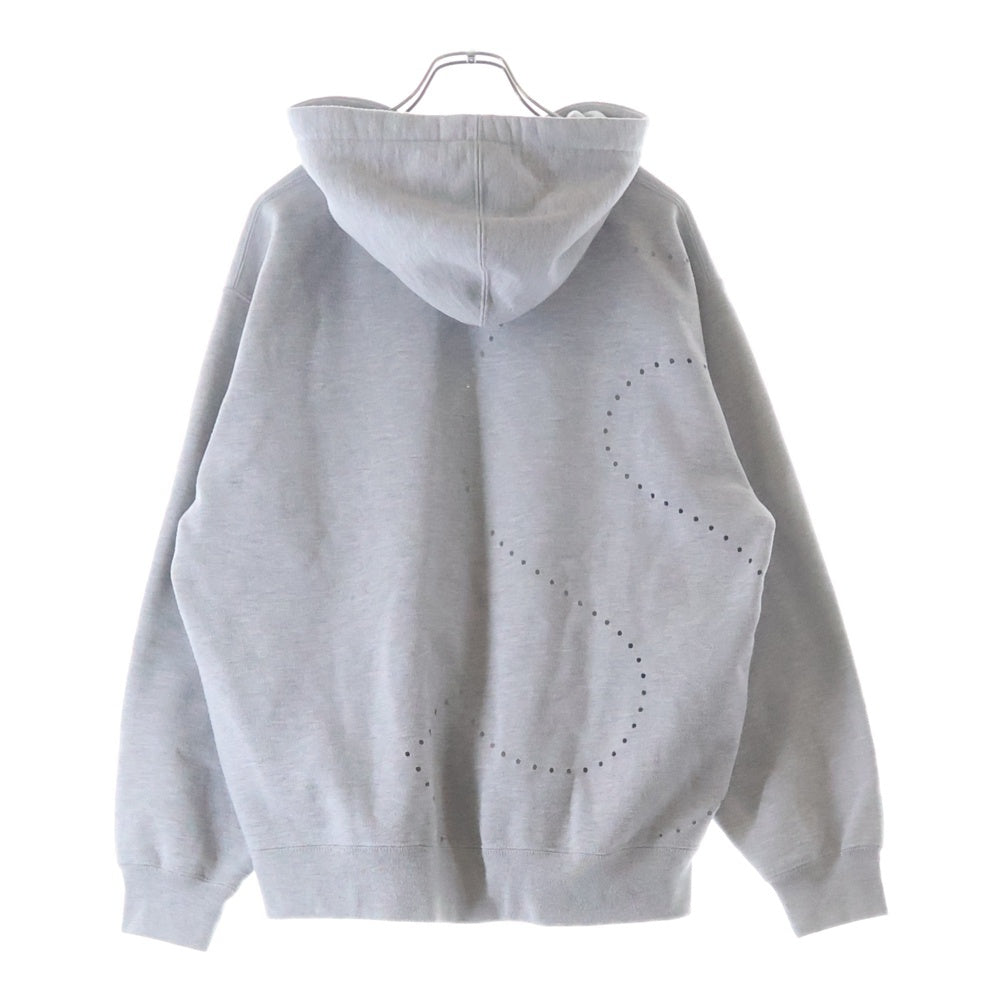 SUPREME(シュプリーム) 21SS Laser Cut S Logo Hooded Sweatshirt レーザーカット Sロゴフーデッドスウェットシャツ グレー