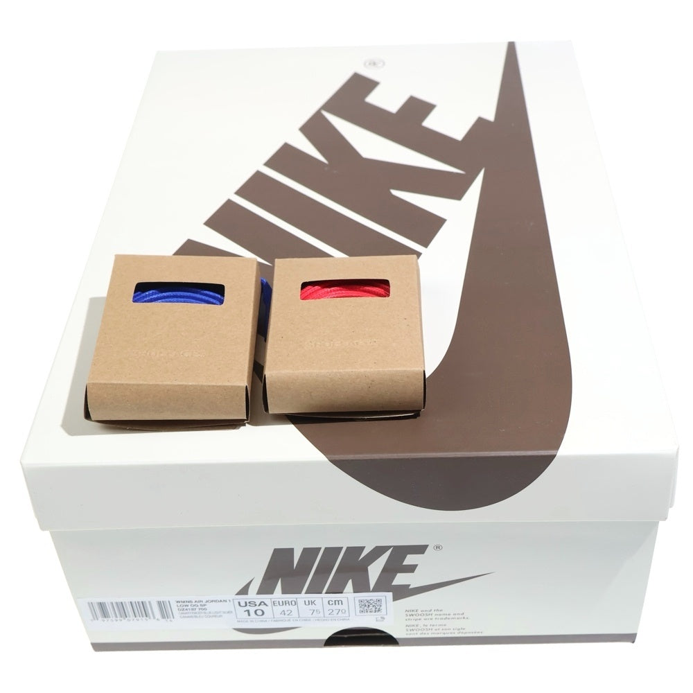 NIKE(ナイキ) ×TRAVIS SCOTT WMNS AIR JORDAN 1 RETRO LOW OG Canary DZ4137-700 トラヴィススコット ウィメンズ エアジョーダン1 ローカットスニーカー US10/27.0cm レディース