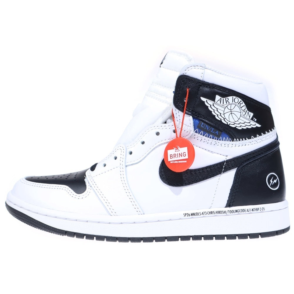 NIKE(ナイキ) ×Fragment Design ×UNION Air Jordan 1 II7282-100 ×フラグメントデザイン ×ユニオン エアジョーダン1 レトロ ハイカットスニーカー US8.5/26.5cm