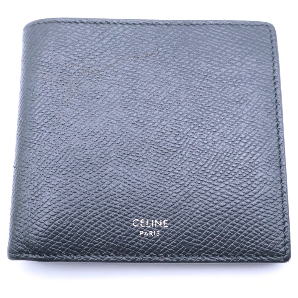CELINE(セリーヌ) バイフォールド コンパクトウォレット 二つ折り財布 グレー