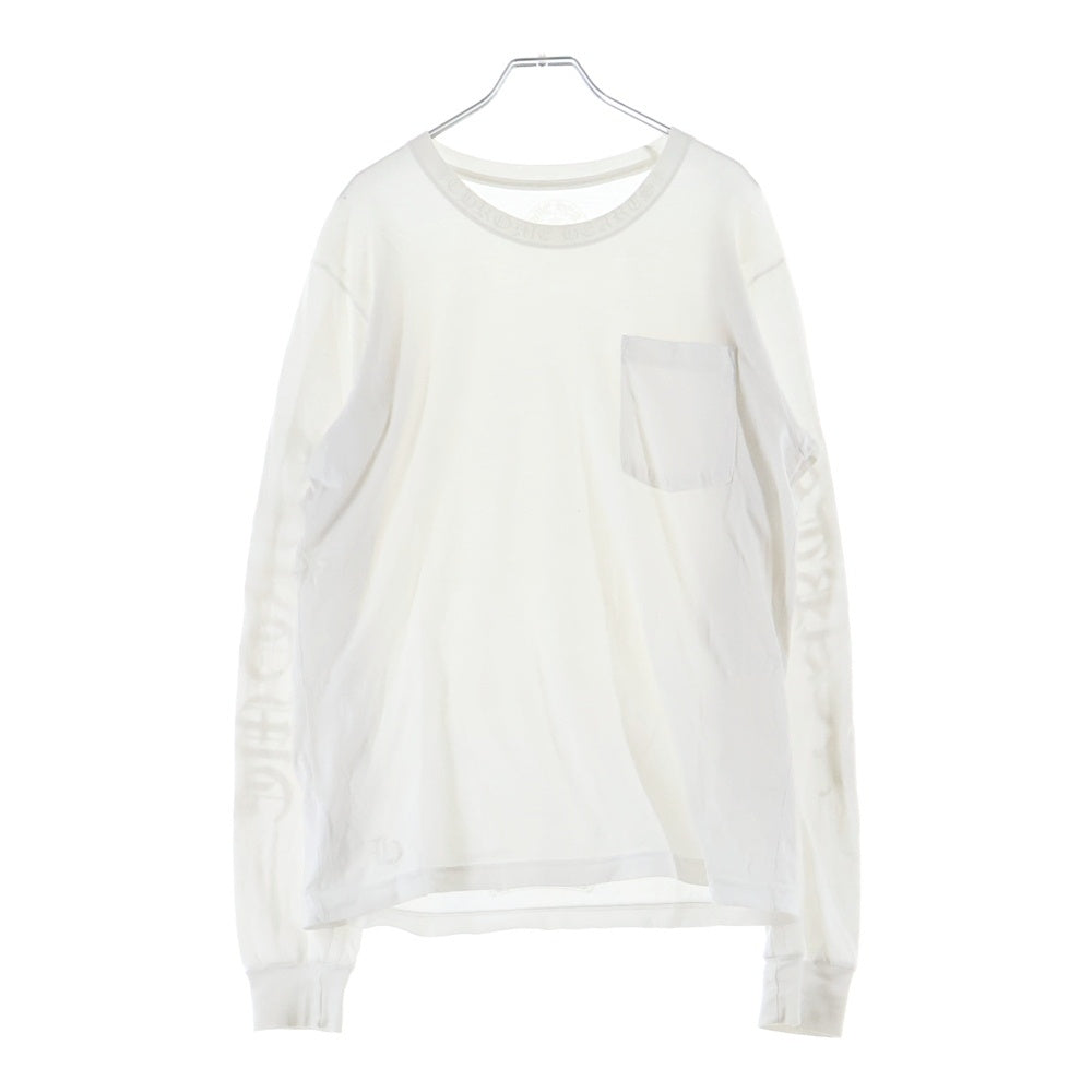 CHROME HEARTS(クロムハーツ) CH LS NECK LOGO TEE ネックロゴプリント 