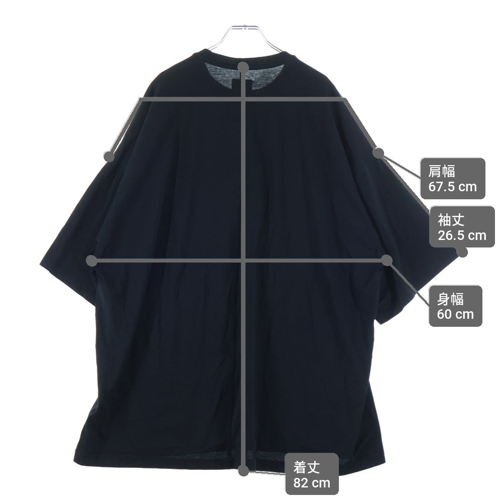 Rick Owens(リックオウエンス) 23SS ×CHAMPION LOGO EMBROIDERED TOMMY TEE チャンピオン ロゴデザイン トミー クルーネック カットソー カットソー 半袖Tシャツ ブラック CM02C9229-CHJEG