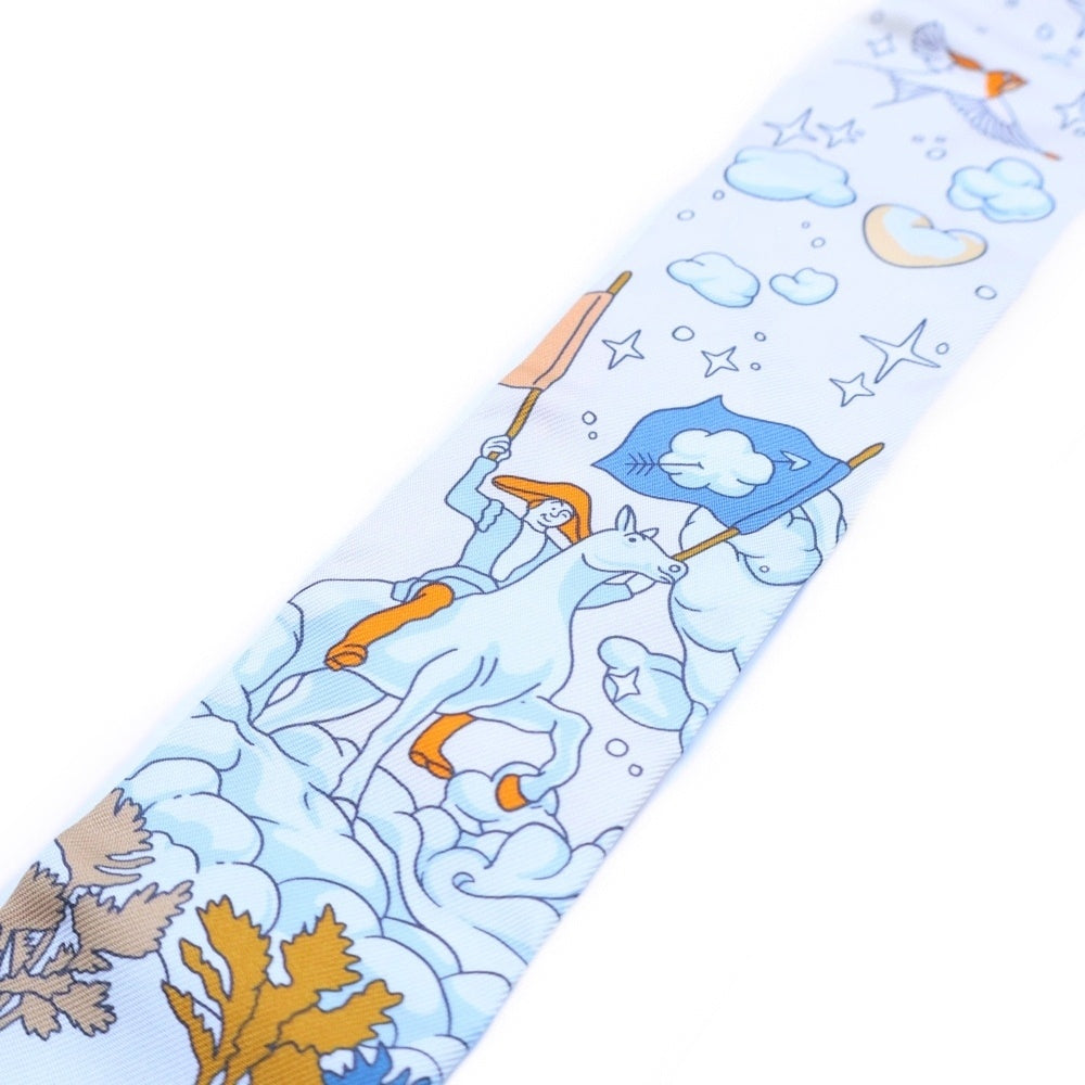 HERMES(エルメス) ツイリー SUR MON NUAGE 私の雲 シルクスカーフ マルチ レディース
