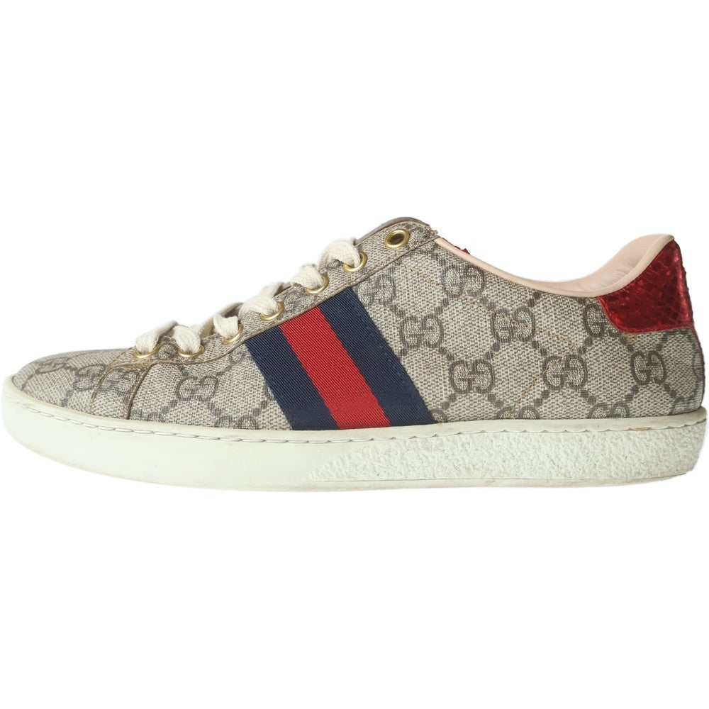 GUCCI(グッチ) エース GGスプリーム ローカットスニーカー ブラウン 499410