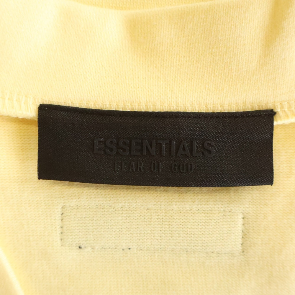 FEAR OF GOD ESSENTIALS(フィアオブゴッド エッセンシャルズ) FOOTBALL TEE Vネック ラバーロゴ フットボール半袖Tシャツ イエロー