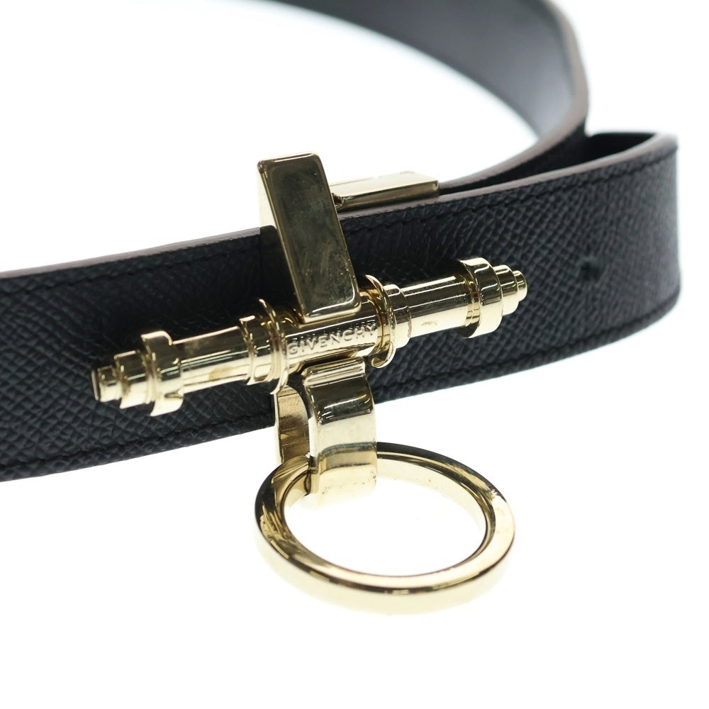 GIVENCHY(ジバンシィ) BY RICCARDO TISCI OBSEDIA BELT リカルド ティッシ オブセディア ロゴデザイン レザー ベルト ブラック