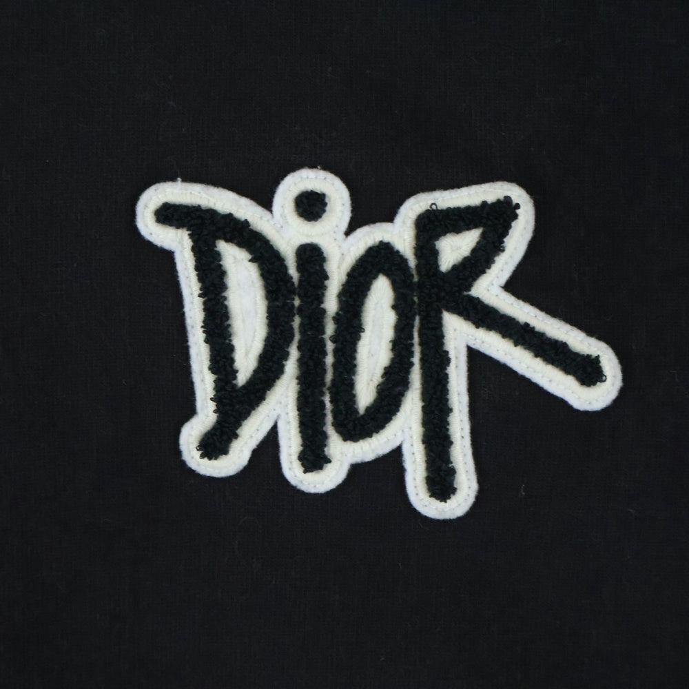 DIOR(ディオール) 20AW Shawn Stussy T-Shirt ショーンステューシー ロゴ刺繍半袖Tシャツ ブラック 033J625I0554 レディース