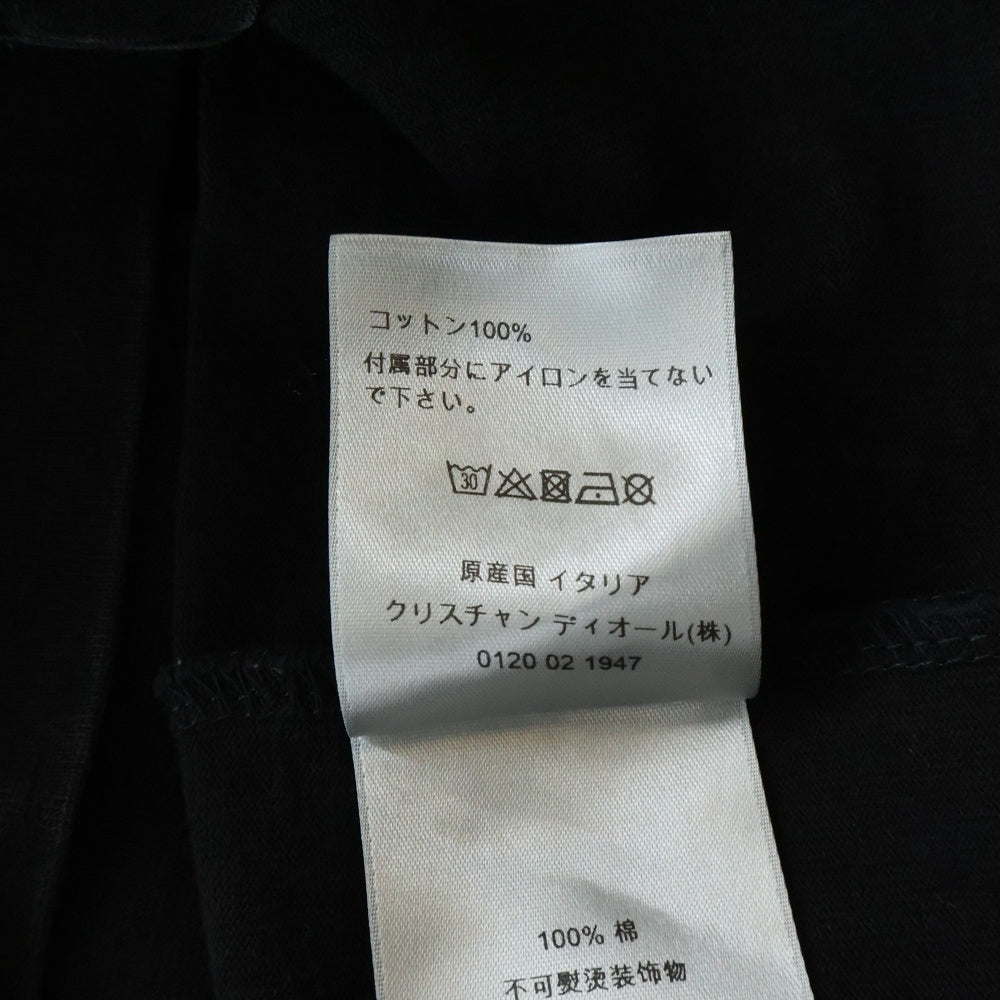 DIOR(ディオール) 20AW Shawn Stussy T-Shirt ショーンステューシー ロゴ刺繍半袖Tシャツ ブラック 033J625I0554 レディース