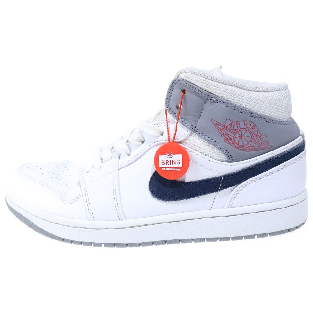 NIKE(ナイキ) Air Jordan 1 Mid DR8038-100 エアジョーダン1 ミッド ハイカットスニーカー ホワイト US9.5/27.5cm
