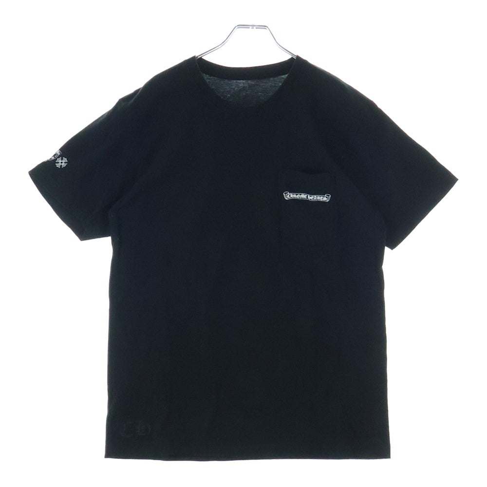 CHROME HEARTS(クロムハーツ) MLT COL CEM CRS TEE マルチカラーセメタリークロス クルーネック半袖Tシャツ カットソー ブラック