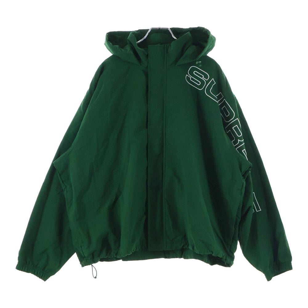 SUPREME(シュプリーム) 24AW Spellout Embroidered Track Jacket スペルアウト エンブロイダード トラックジャケット ブルゾン グリーン