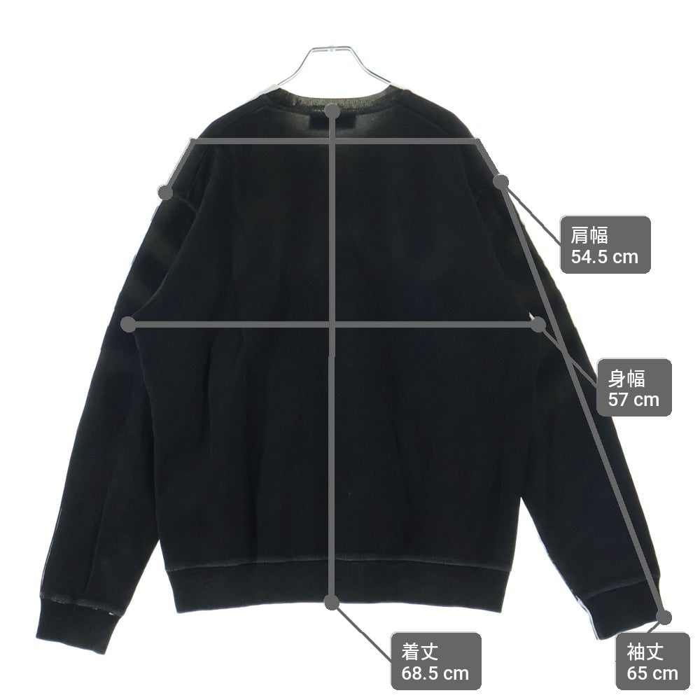 DSQUARED2(ディースクエアード) 21AW アーチロゴ クルーネックスウェット トレーナー ブラック S74GU0519