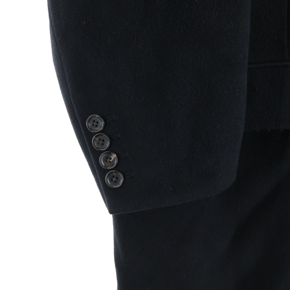 WACKO MARIA(ワコマリア) 24AW CHESTERFIELD COAT レオパード柄裏地 チェスターフィールドコート ブラック