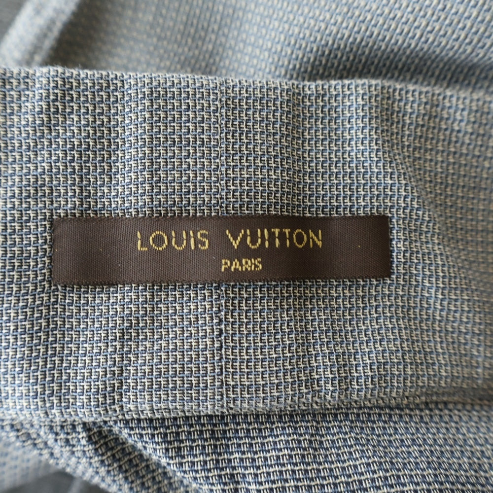 LOUIS VUITTON(ルイヴィトン) 半袖袴シャツ チェック柄 グレー