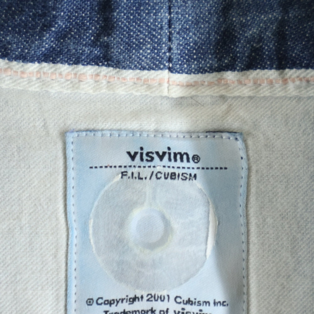 VISVIM(ヴィスヴィム) 14AW LHAMO SHIRT ONE WASH ラモシャツ ワンウォッシュ デニム 長袖シャツ インディゴ 0114405007001