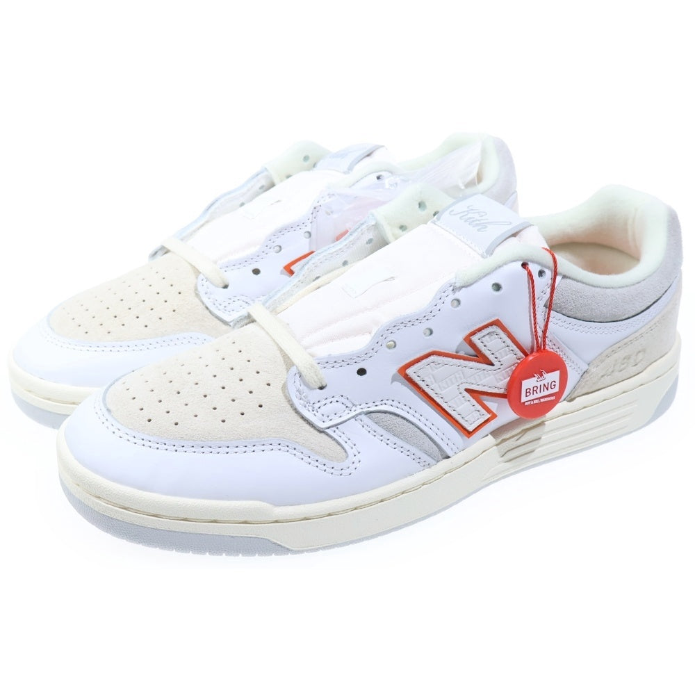 KITH(キス) 24AW ×NEW BALANCE NUMERIC 480 MADISON SQUARE GARDEN ニューバランス ヌメリック マディソンスクエア ローカットスニーカー US10/28cm ホワイト