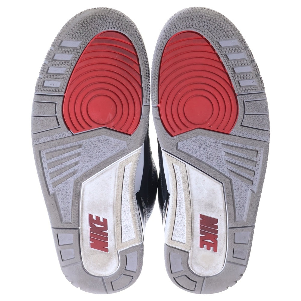 NIKE(ナイキ) AIR JORDAN 3 RETRO OG エアジョーダン3 ミドルカットスニーカー ブラック/グレー US9/27m 854262-001