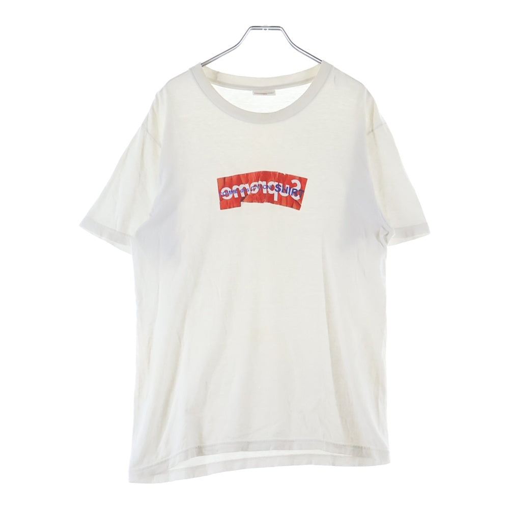 SUPREME(シュプリーム) 17SS Comme des Garcons SHIRT Box Logo Tee コムデギャルソンシャツ ボックスロゴ 半袖Tシャツ ホワイト