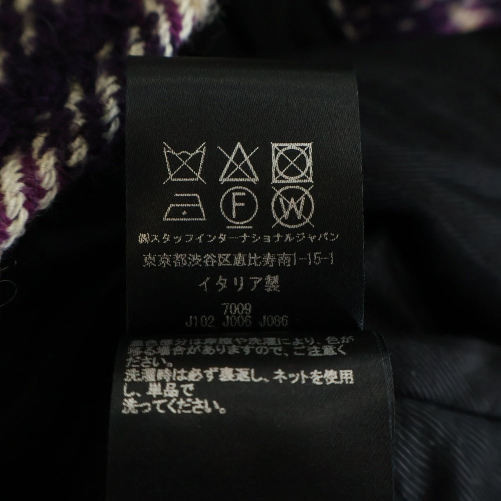 AMIRI(アミリ) 2023SS Checked Over Jacket チェックオーバージャケット アウター パープル PS23MDS092