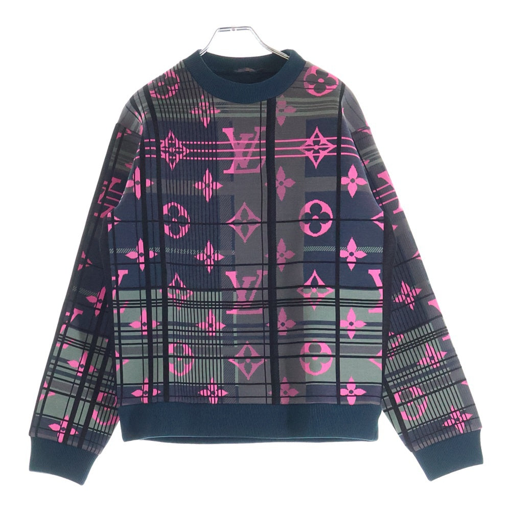 LOUIS VUITTON(ルイヴィトン) Monogram Jacquard Sweatshirt モノグラムジャカードスウェットシャツ グリーン HKY75WZRW