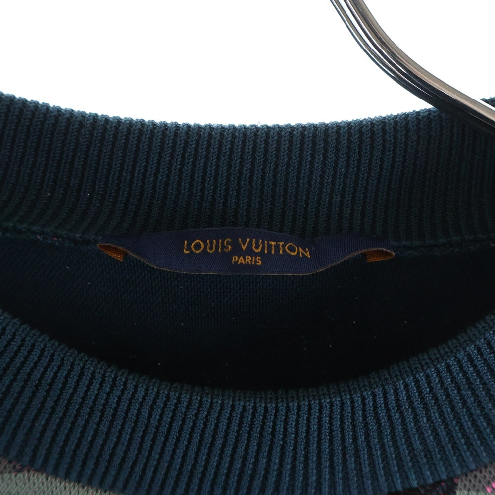 LOUIS VUITTON(ルイヴィトン) Monogram Jacquard Sweatshirt モノグラムジャカードスウェットシャツ グリーン HKY75WZRW