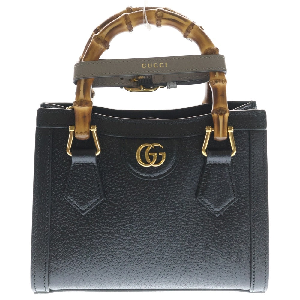GUCCI(グッチ) ダイアナ ミニ トートバッグ ブラック 702732 レディース