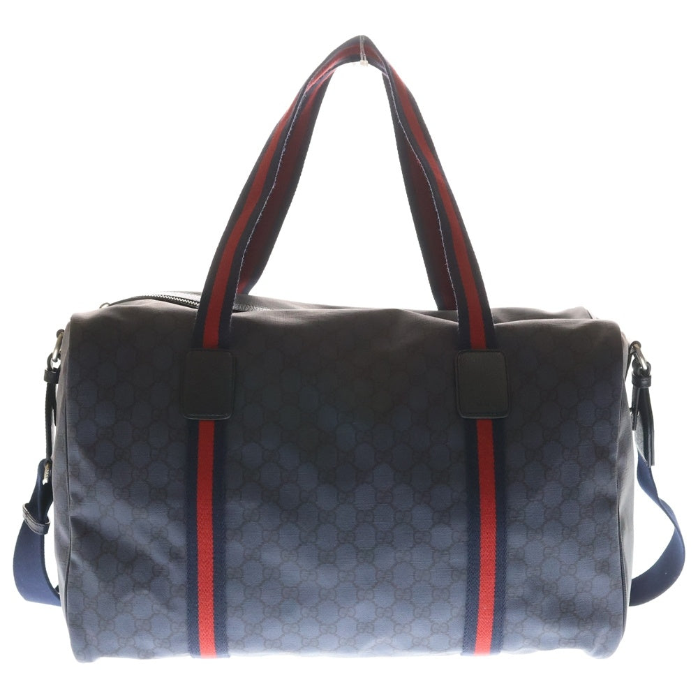 GUCCI(グッチ) GGスプリーム ミディアム ダッフルバッグ ネイビー 799871