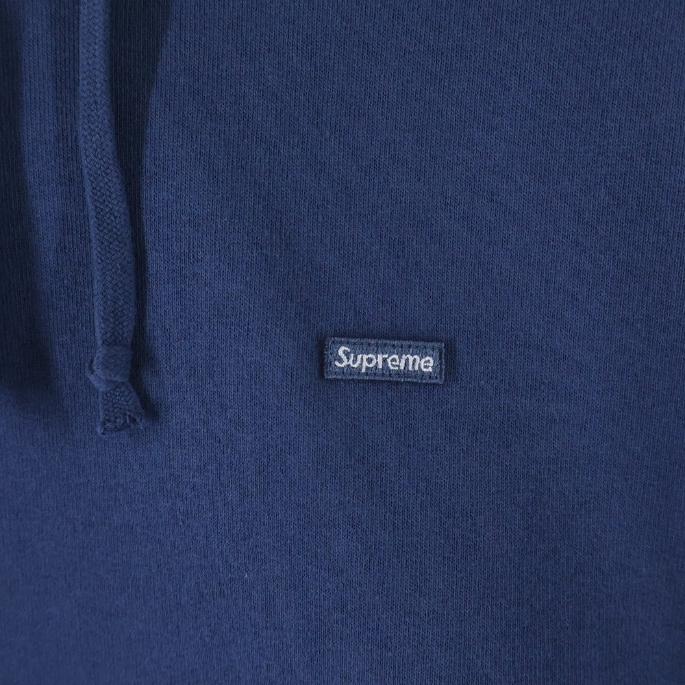 SUPREME(シュプリーム) 25SS Small Box Hooded Sweatshirt スモールボックスロゴ プルオーバーパーカー フーディー ネイビー