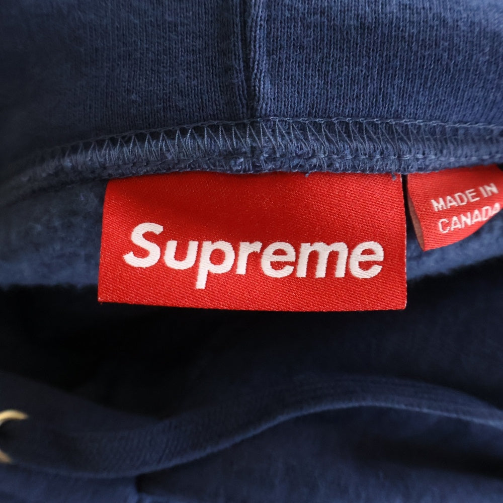 SUPREME(シュプリーム) 25SS Small Box Hooded Sweatshirt スモールボックスロゴ プルオーバーパーカー フーディー ネイビー