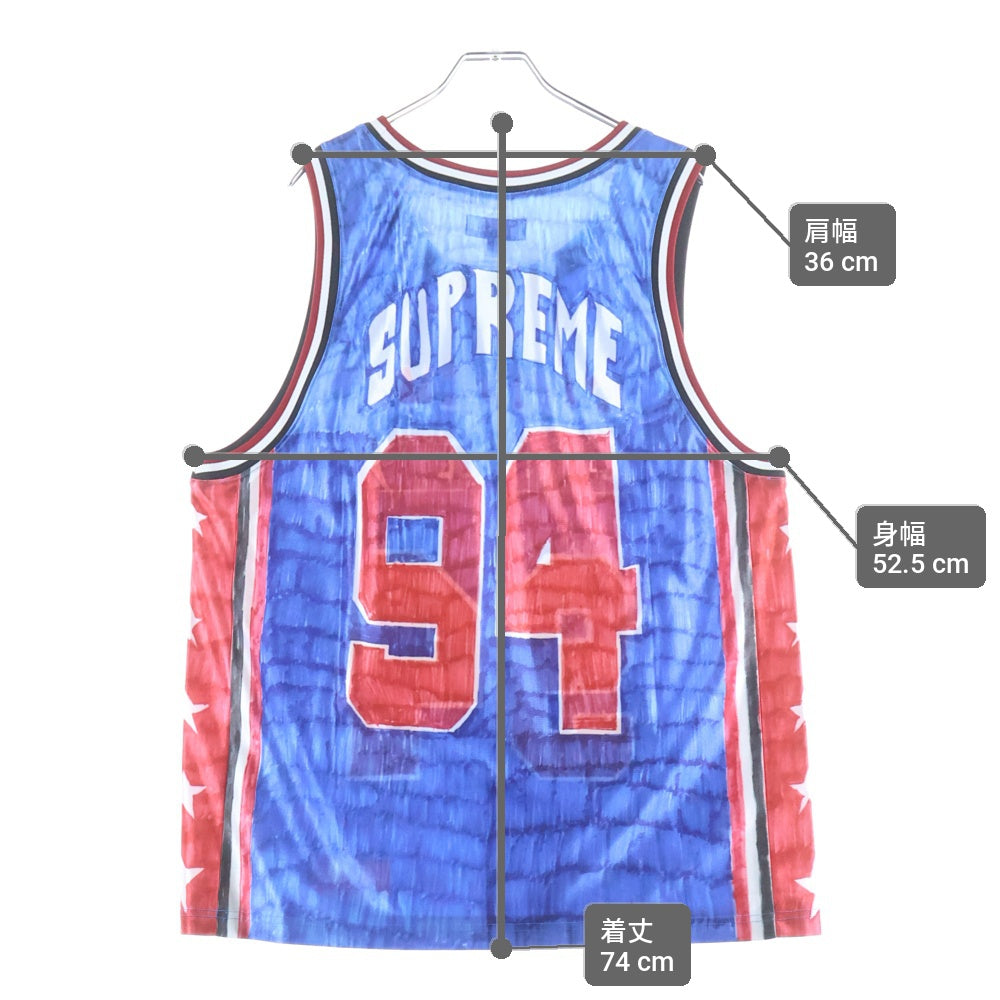SUPREME(シュプリーム) 25SS Marker Basketball Jersey マーカーバスケット ボール ジャージー ノースリーブ カットソー ゲームシャツ マルチ