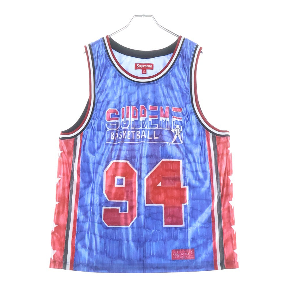 SUPREME(シュプリーム) 25SS Marker Basketball Jersey マーカーバスケット ボール ジャージー ノースリーブ カットソー ゲームシャツ マルチ