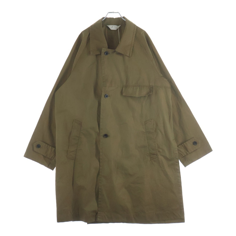 ANCELLM(アンセルム) SINGLE BREASTED COLLAR COAT シングル ブレステッド カラー コート ブラウン ANC-JK72