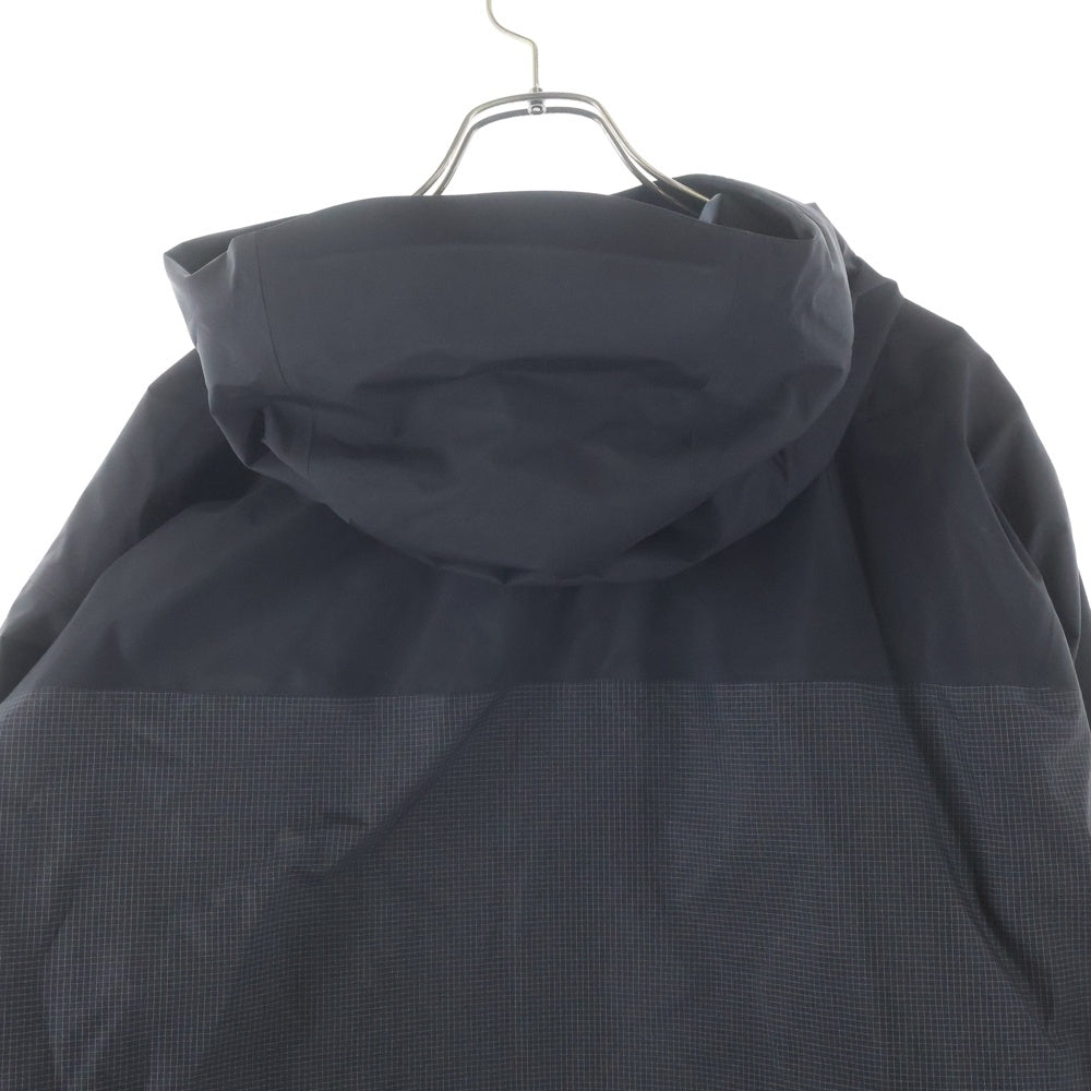ARC'TERYX(アークテリクス) ALPHA JACKET アルファー エンブロイダリーデザイン フーデッド ジップアップ ナイロンジャケット ブラック X000006454
