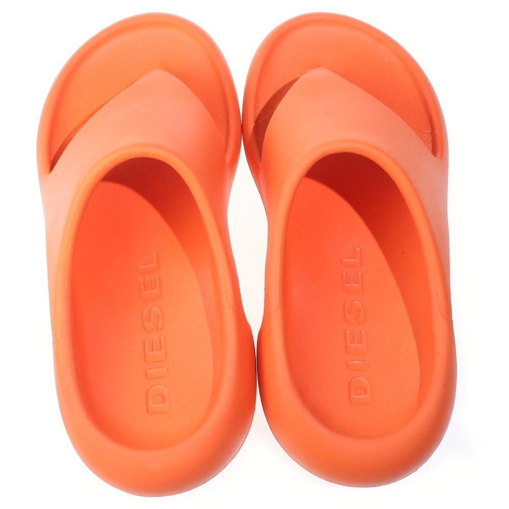 DIESEL(ディーゼル) SA-MAUIX Dロゴデザイン ラバーサンダル オレンジ