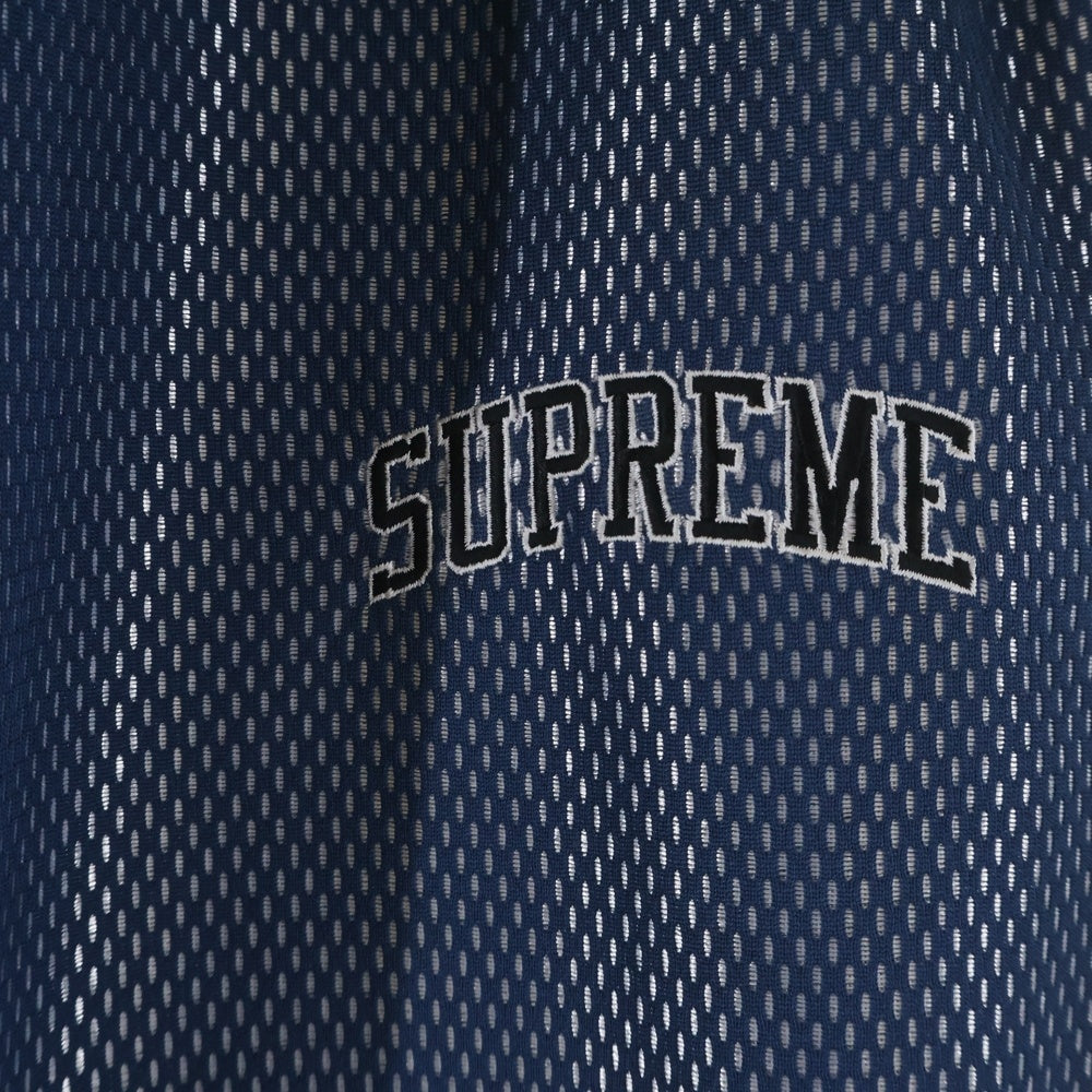 SUPREME(シュプリーム) 18SS Bonded Mesh Track Pant ロゴ刺繍 メッシュ トラックパンツ ブルー