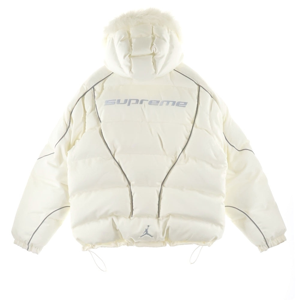 SUPREME(シュプリーム) 24AW × Nike Jordan Puffer Jacket ×ナイキジョーダン パファーダウンジャケット ホワイト HF0828-133