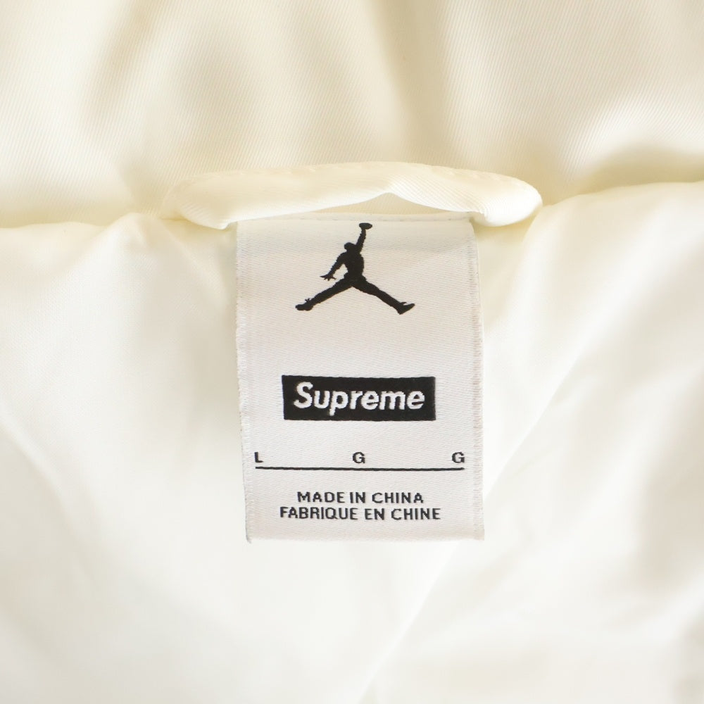 SUPREME(シュプリーム) 24AW × Nike Jordan Puffer Jacket ×ナイキジョーダン パファーダウンジャケット ホワイト HF0828-133