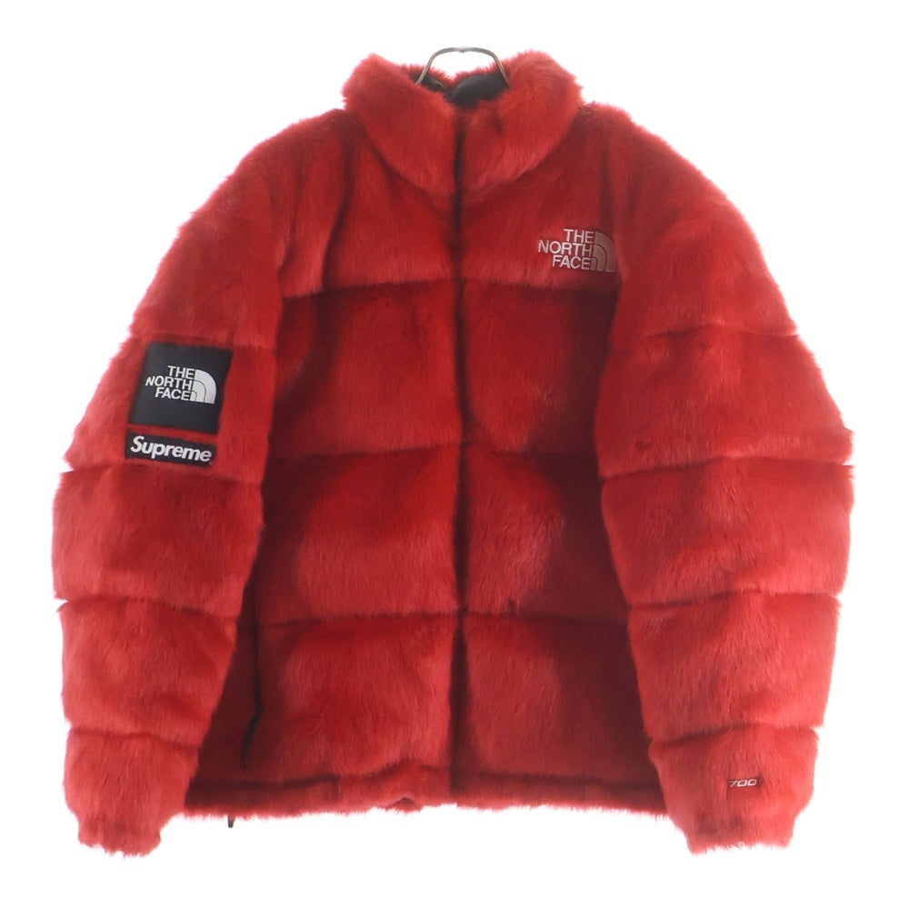 SUPREME(シュプリーム) 20AW ×THE NORTH FACE Faux Fur Nuptse Jacket ND92001I ノースフェイス ファー ヌプシ ダウンジャケット レッド