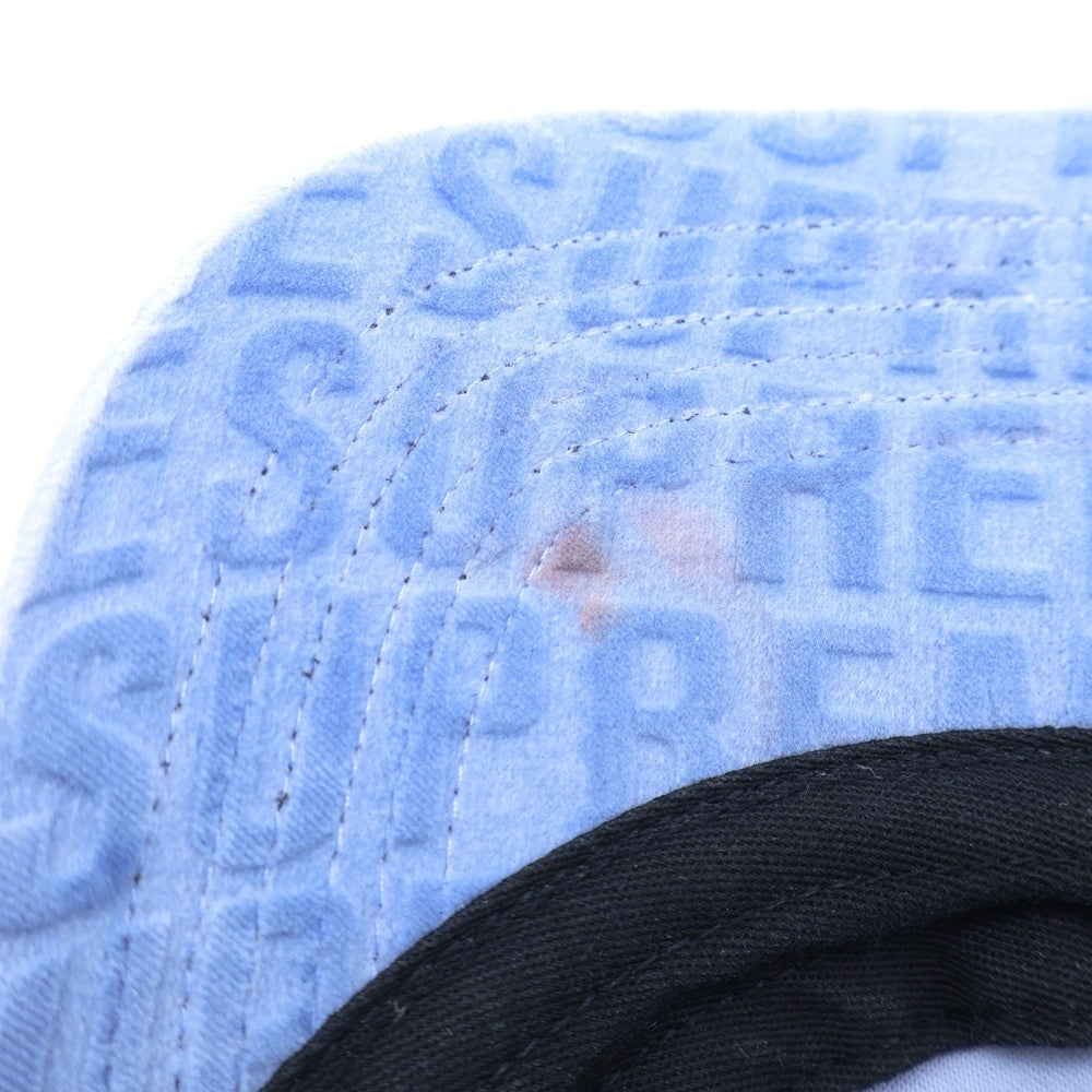 SUPREME(シュプリーム) 21AW Velvet Pattern Camp Cap ベルベット パターン キャンプキャップ 帽子 ブルー