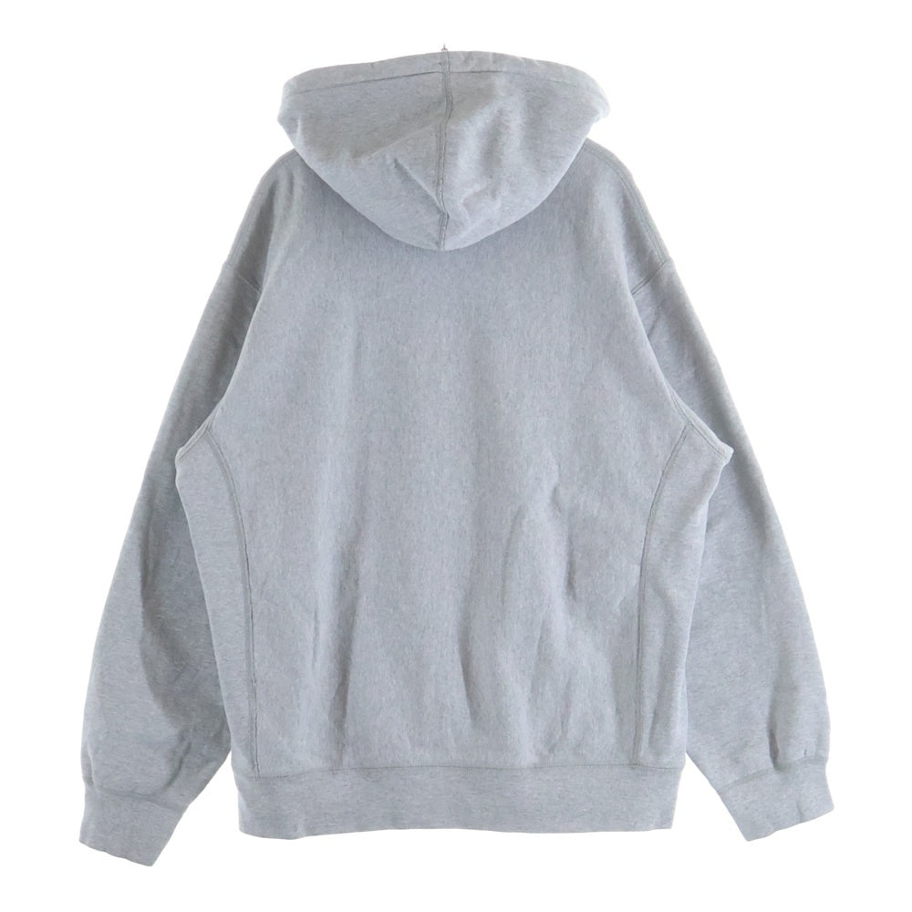 SUPREME(シュプリーム) 21SS ×KAWS Box Logo Pullover カウズ チョークボックスロゴ プルオーバースウェットパーカー フーディ グレー