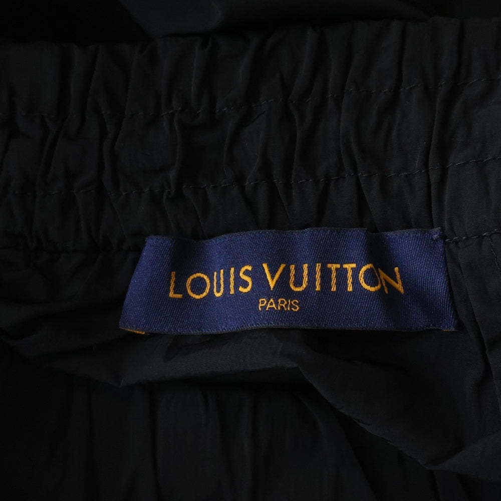 LOUIS VUITTON(ルイヴィトン) 21SS Nylon Short LV装飾 ナイロンハーフパンツ ショーツ ブラック RM211M RAT HKP09W