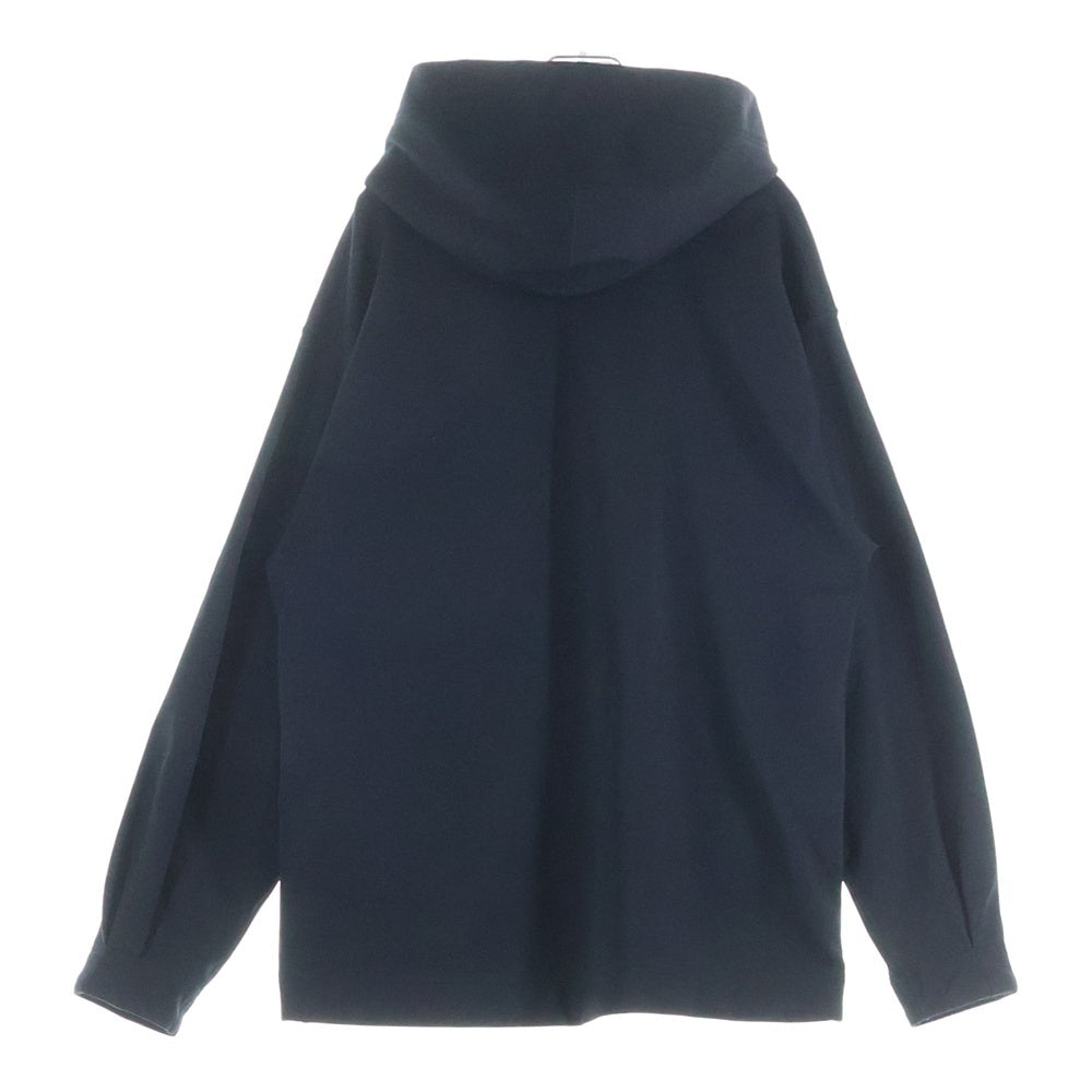 NO BRAND(ノーブランド) UNITED ARROWS & SONS ユナイテッドアローズ&ソンズ TRCT HOODIE トリコットフーディー プルオーバーパーカー ブラック 5512-299-0555