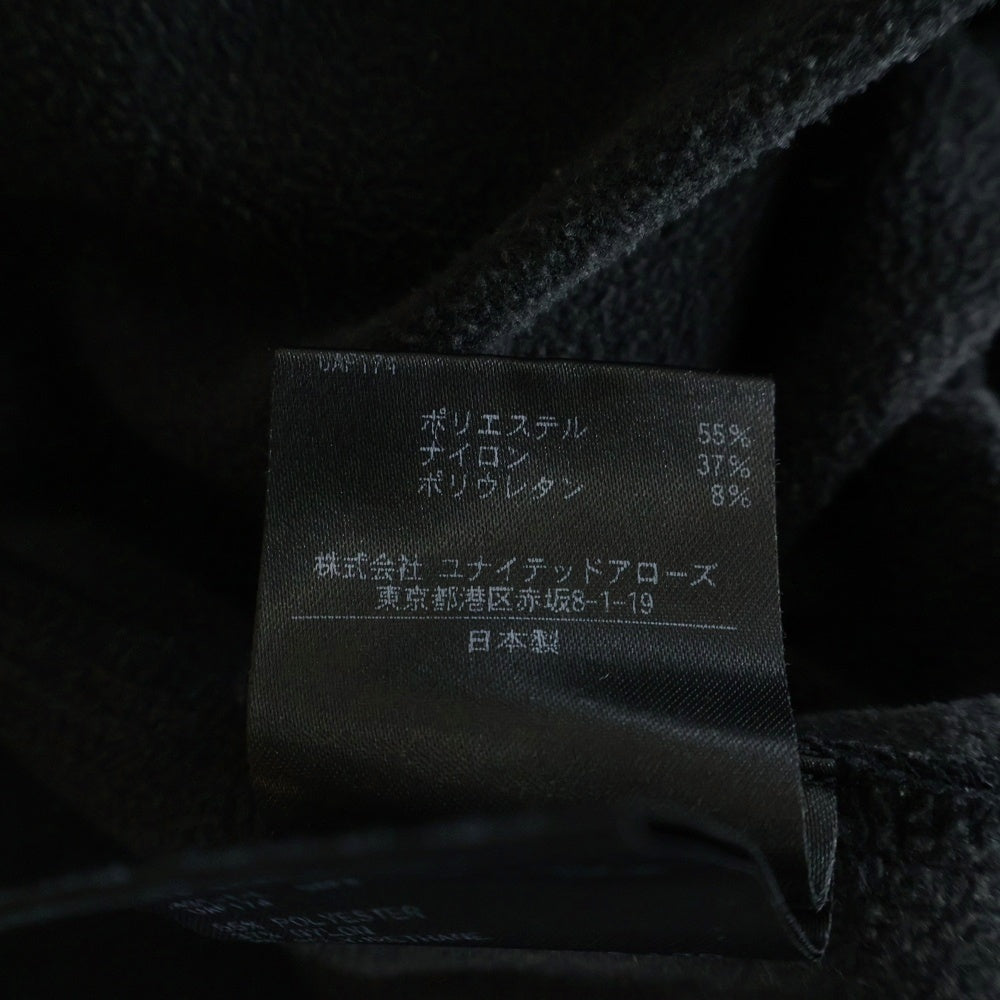 NO BRAND(ノーブランド) UNITED ARROWS & SONS ユナイテッドアローズ&ソンズ TRCT HOODIE トリコットフーディー プルオーバーパーカー ブラック 5512-299-0555