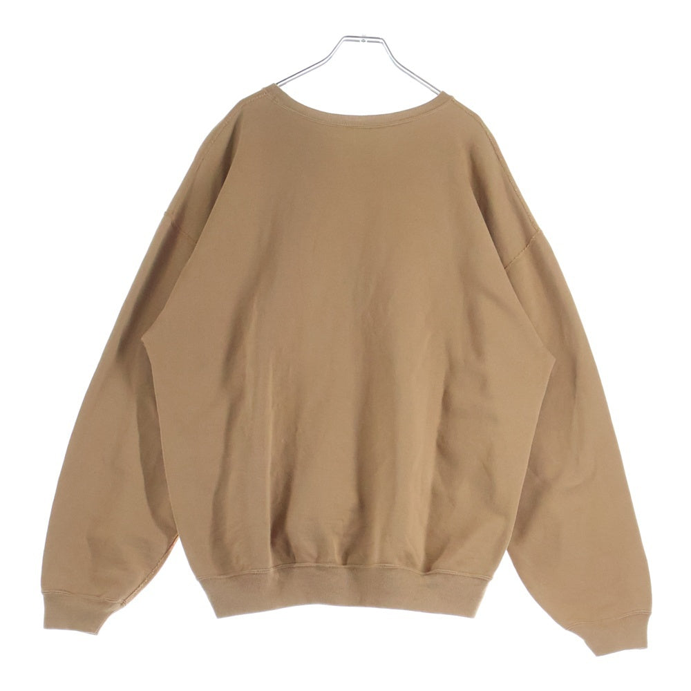 AURALEE(オーラリー) SUPER SOFT HEAVY SWEAT P/O スーパーソフト ヘビースウェット トレーナー ブラウン A8AP01GU