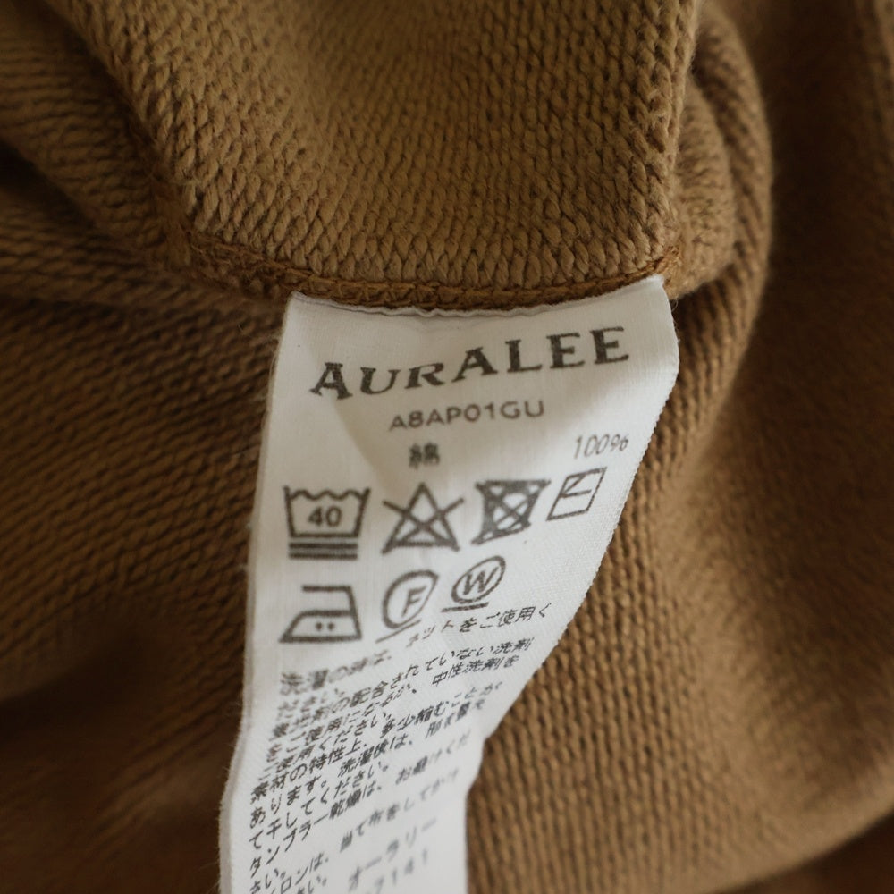 AURALEE(オーラリー) SUPER SOFT HEAVY SWEAT P/O スーパーソフト ヘビースウェット トレーナー ブラウン A8AP01GU