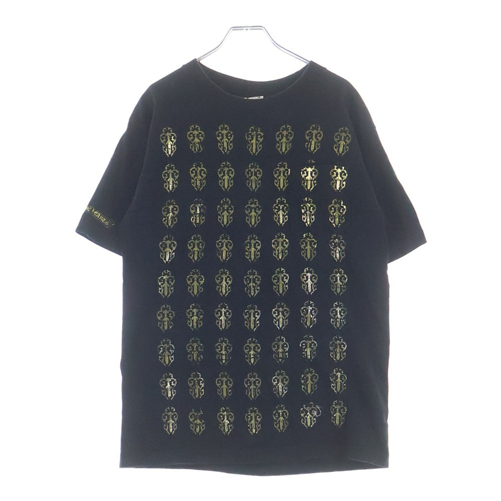 CHROME HEARTS(クロムハーツ) OLD ヴァインダガープリント 半袖Tシャツ カットソー ブラック