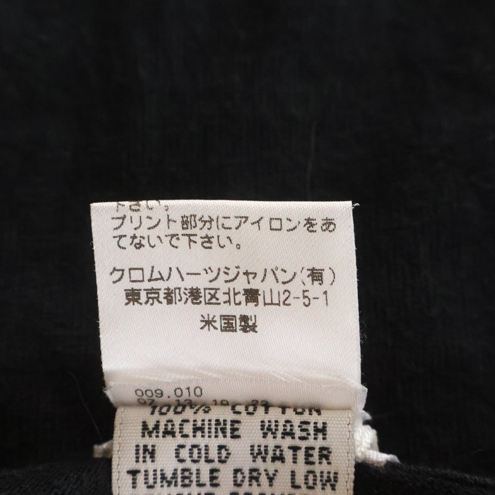 CHROME HEARTS(クロムハーツ) OLD ヴァインダガープリント 半袖Tシャツ カットソー ブラック
