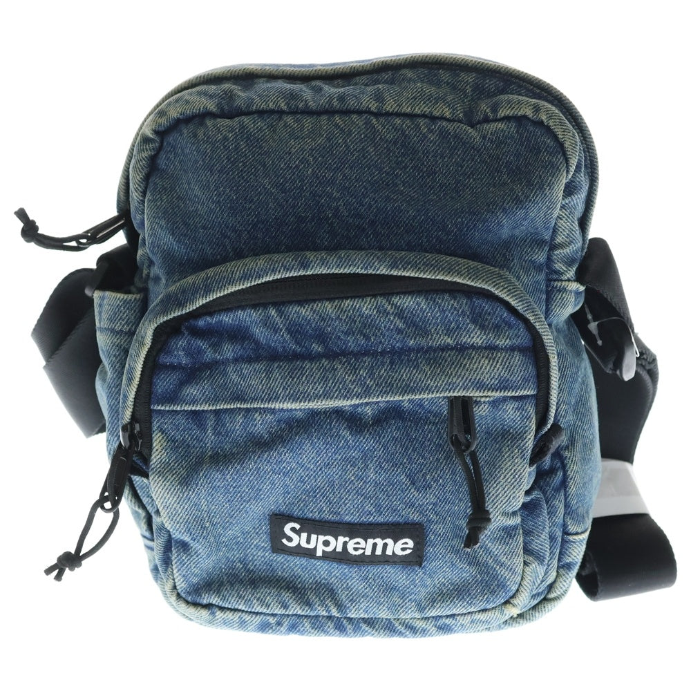 SUPREME(シュプリーム) 25AW Denim Shoulder Bag デニム ロゴデザイン ショルダーバッグ インディゴ
