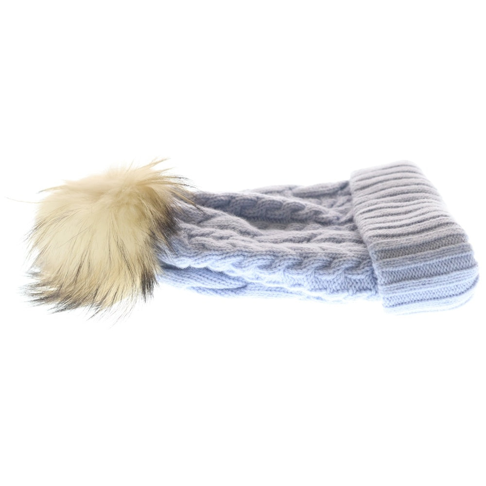 miumiu(ミュウミュウ) Wool Knit Beanie ウールニットビーニー 帽子 パープル 09893 レディース